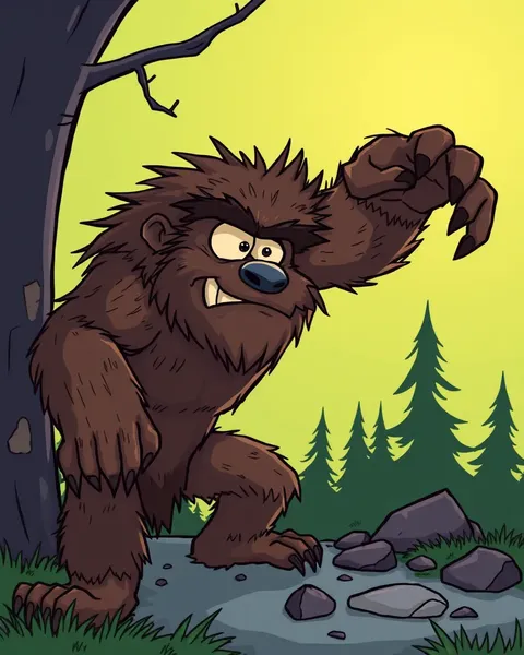 Imágenes de Sasquatch de Dibujo: Representaciones de Dibujo de Sasquatch