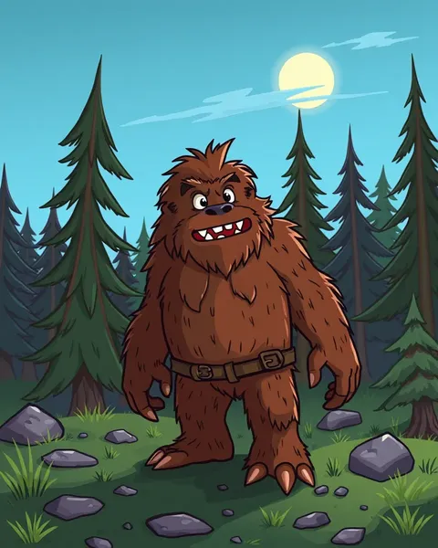 Imágenes de Sasquatch de cartoon disponibles para descargar