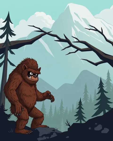 Imágenes de Sasquatch: ilustraciones whimsicales de la leyenda