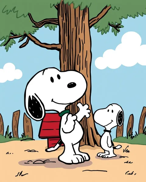 Imágenes de Snoopy de cartoon muestran su creatividad e imaginación