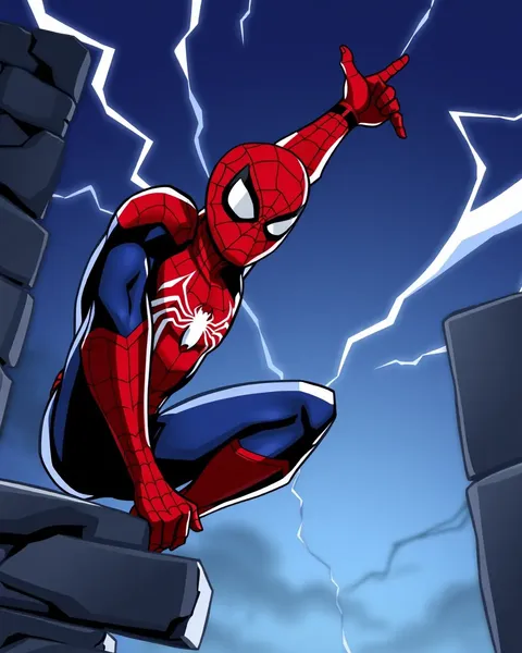 Imágenes de Spider Man de Cartoon para visualización en línea solo