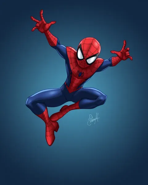 Imágenes de Spiderman de caricatura con poderes de superhero