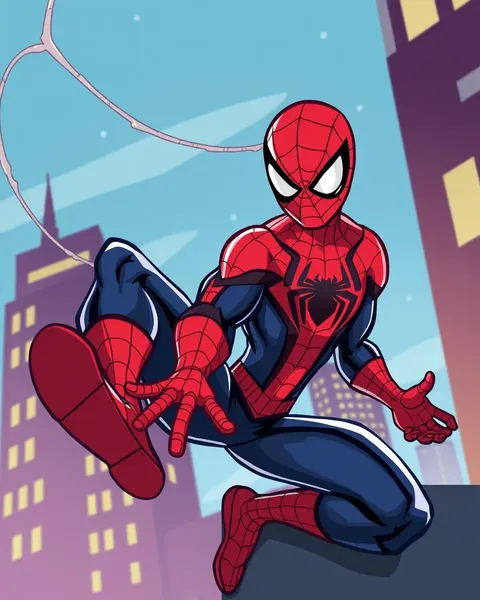 Imágenes de Spiderman de dibujos animados solo para entretenimiento infantil