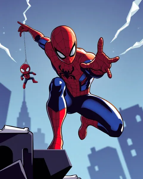 Imágenes de Spiderman de dibujos animados: Aventuras Web-Slinging Marvelosas