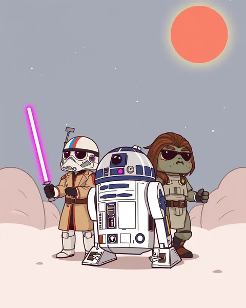 Imágenes de Star Wars de Cartoon Muestran Vehículos Iconicos