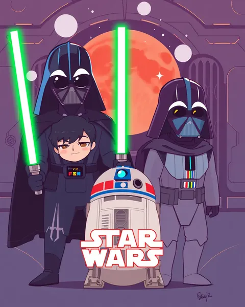 Imágenes de Star Wars de Cartoons: Una Galaxia de Personajes