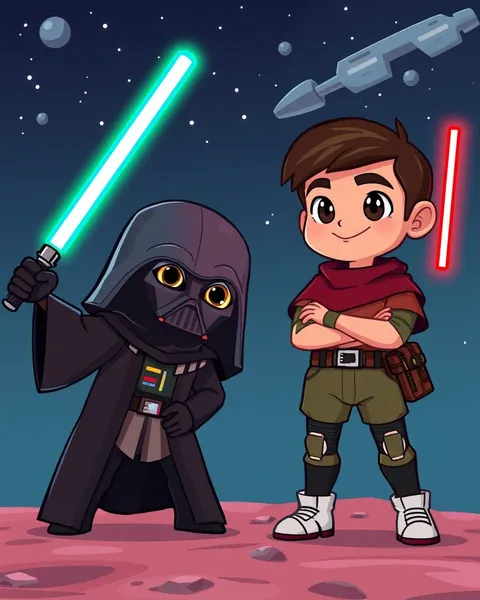 Imágenes de Star Wars en dibujos animados para fanáticos de todas las edades