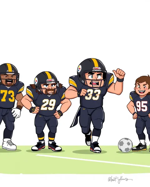 Imágenes de Steelers cartoon con ilustraciones únicas