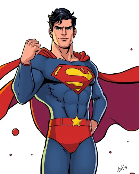 Imágenes de Superman en forma de dibujos animados