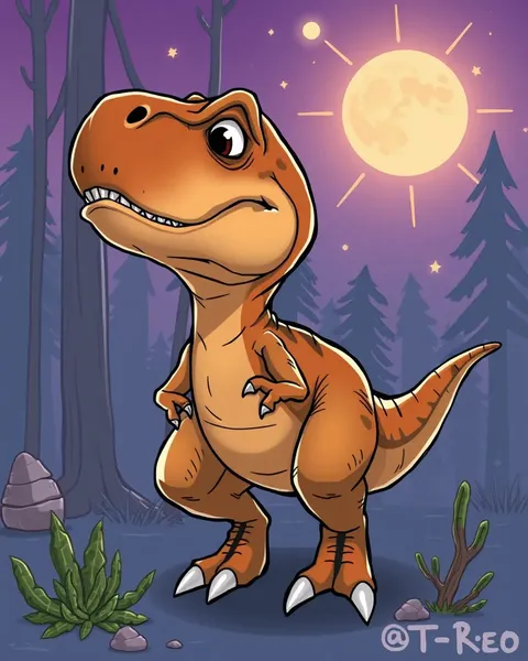 Imágenes de T-Rex de Cartones para Entretenimiento Infantil