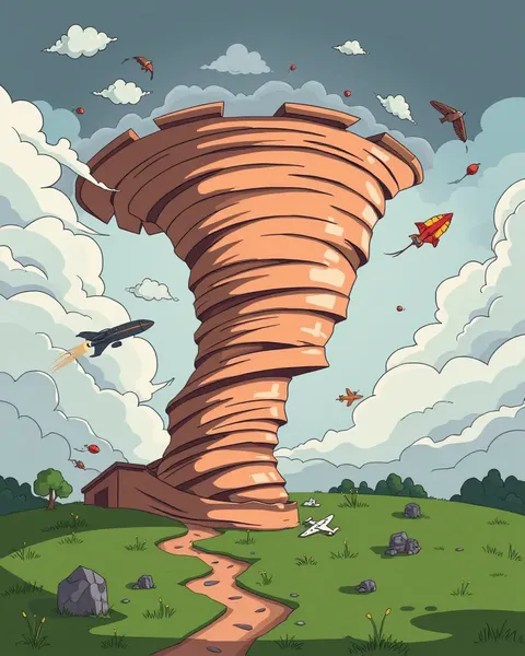 Imágenes de Tornado de Dibujo para Diversión Familiar