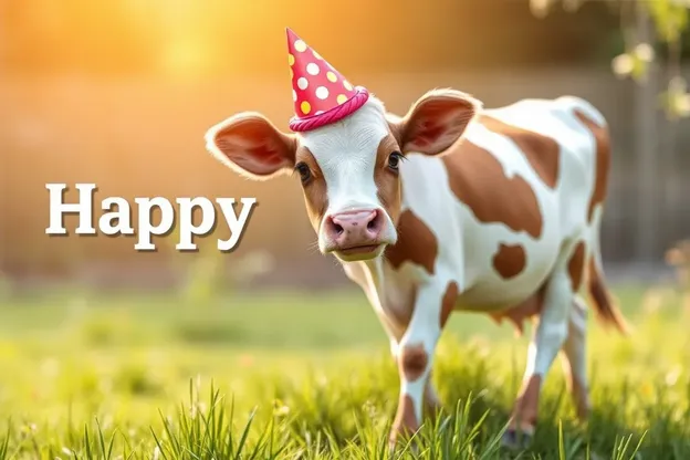 Imágenes de Vaca de Cumpleaños Feliz para Aumentar la Alegría