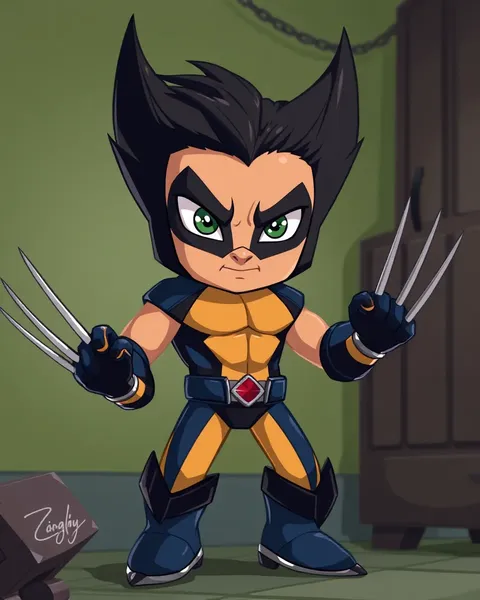 Imágenes de Wolverine en dibujos animados para entretenimiento infantil