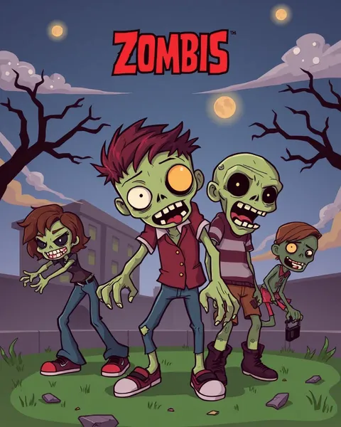 Imágenes de Zombie de Cortos: Creaciones Desdentadas de Colores