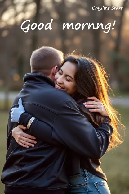 Imágenes de abrazo de buena mañana: Imágenes de abrazo de buena mañana