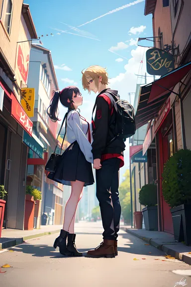 Imágenes de amantes del anime con escenas románticas