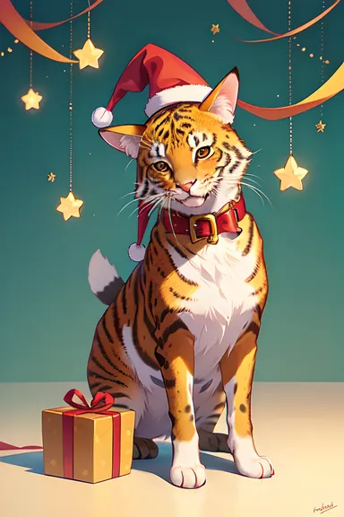 Imágenes de animales adorables de Navidad para iluminar