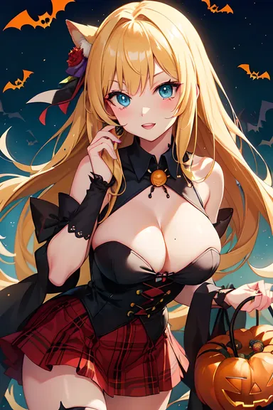 Imágenes de anime de Halloween con criaturas espeluznantes