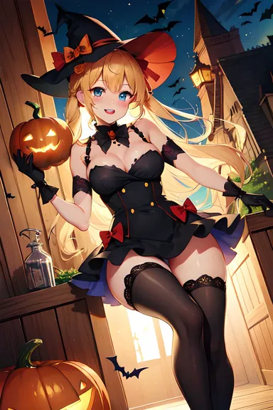 Imágenes de anime de Halloween con magia oscura