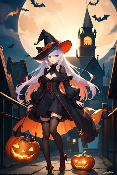 Imágenes de anime de Halloween galore para su disfrute