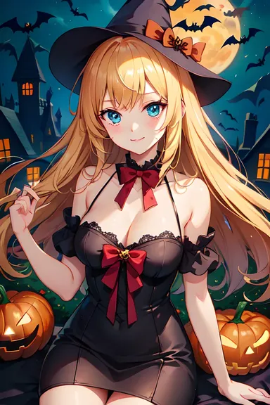 Imágenes de anime de Halloween: ilustraciones de bosque embrujado