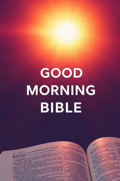 Imágenes de buena mañana de la Biblia para la fe y la esperanza