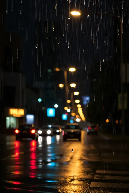 Imágenes de buena noche de lluvia que transmiten vibraciones de paz en la noche