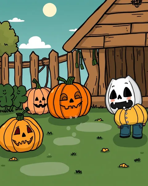 Imágenes de calabaza en animación de dibujos animados