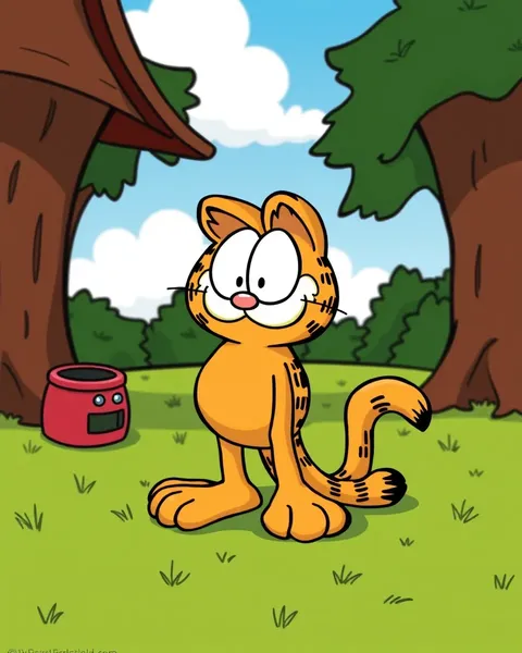 Imágenes de caricatura de Garfield en línea para exhibir