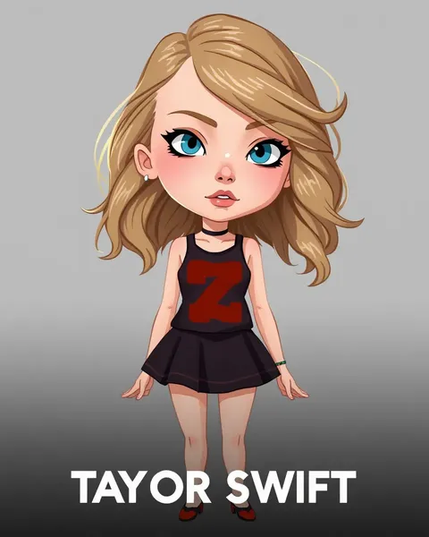 Imágenes de caricatura de Taylor Swift para arte y ficción de fanáticos