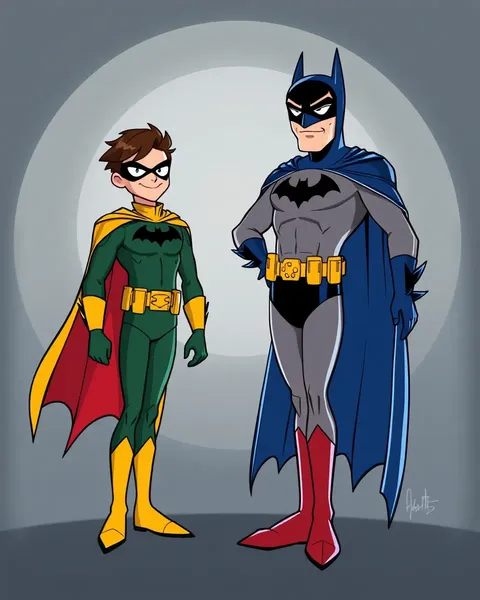 Imágenes de caricaturas de Batman y Robin gratuitas para descargar