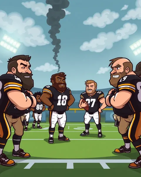 Imágenes de caricaturas de Steelers para uso en papel de pared