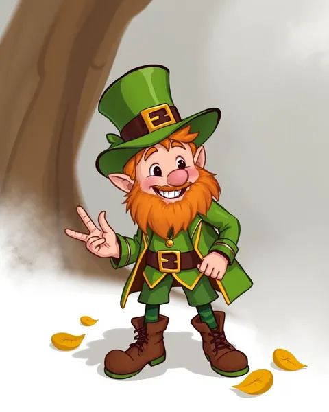 Imágenes de caricaturas de leprechaún juguetón para diversión