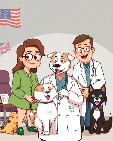 Imágenes de caricaturas de veterinarios para niños