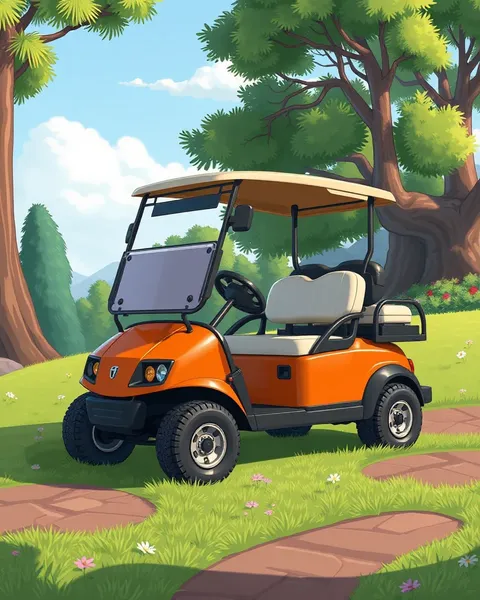 Imágenes de carrito de golf cartoon crean mundos mágicos