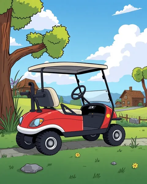 Imágenes de carritos de golf de cartoon: imágenes de carritos de golf de cartoon en línea