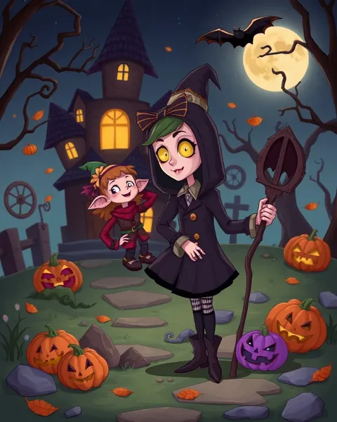 Imágenes de cartoon de Halloween para el entretenimiento infantil