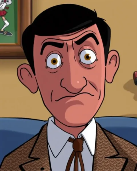 Imágenes de cartoon de Mister Bean en colores vivos y vibrantes