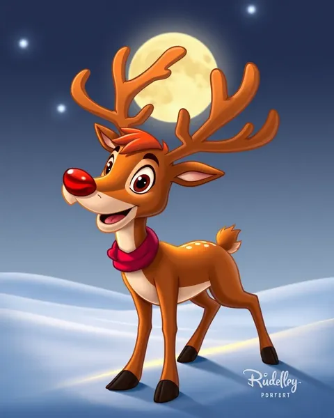 Imágenes de cartoon de Rudolph de especiales de vacaciones queridos