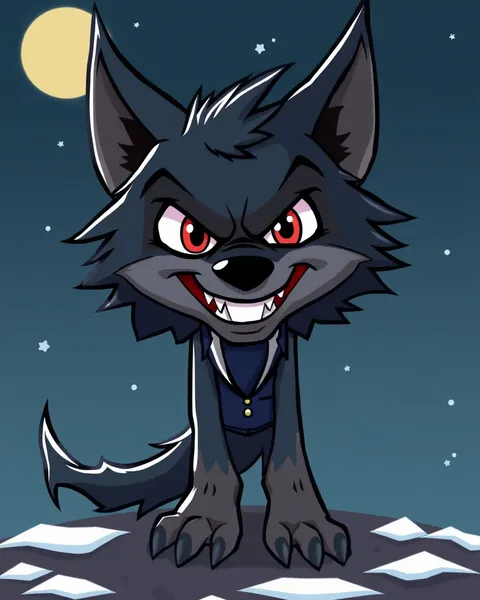 Imágenes de cartoon de lobo hombre lobo para fans de fantasía