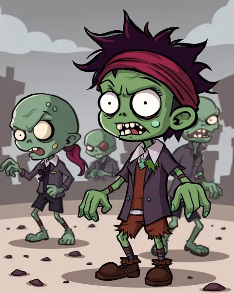 Imágenes de cartoon de zombis: un entretenimiento aterrador