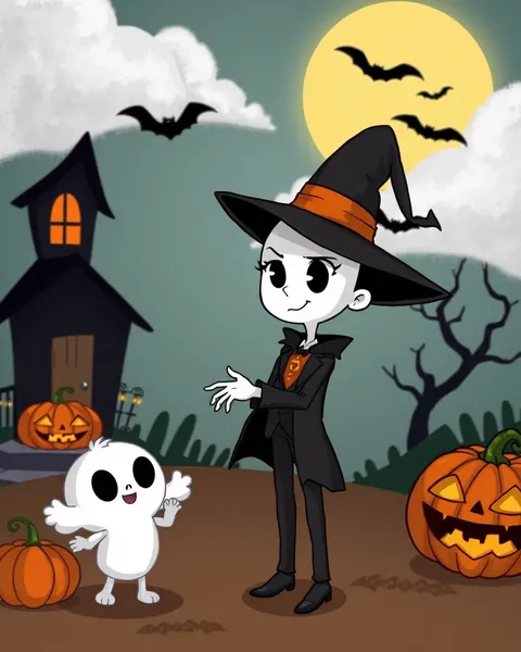 Imágenes de cartoon para decoraciones de fiesta de Halloween