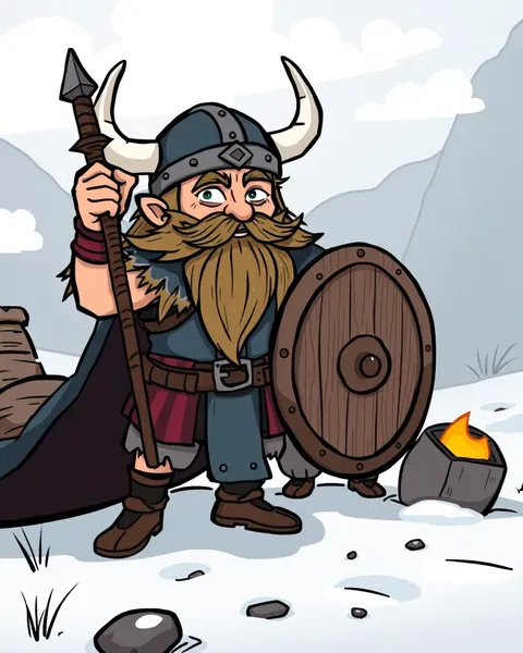 Imágenes de cartoon vikingo: un estilo artístico único