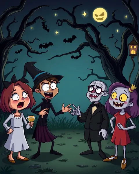 Imágenes de cartoons terroríficos para diversión de Halloween