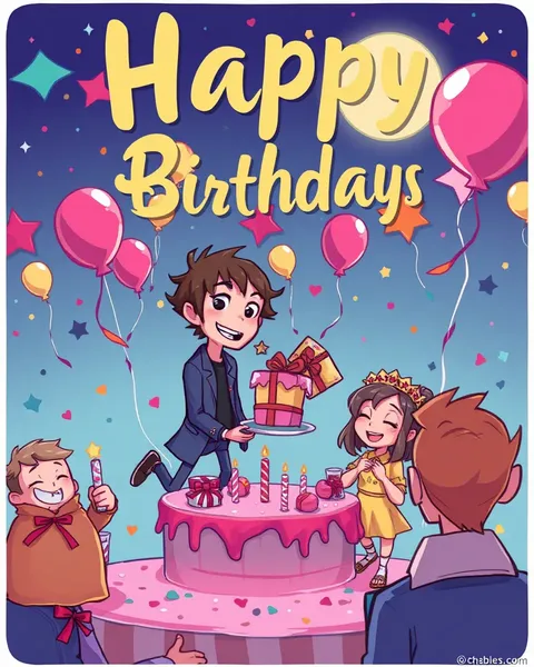 Imágenes de celebración de caricaturas traen recuerdos felices