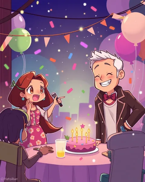 Imágenes de celebración whimsical de Cartoon desatadas