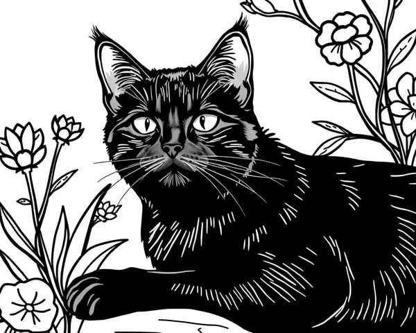 Imágenes de colorear gatos negros para una creatividad infinita