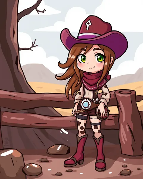 Imágenes de cowgirl en serie animada