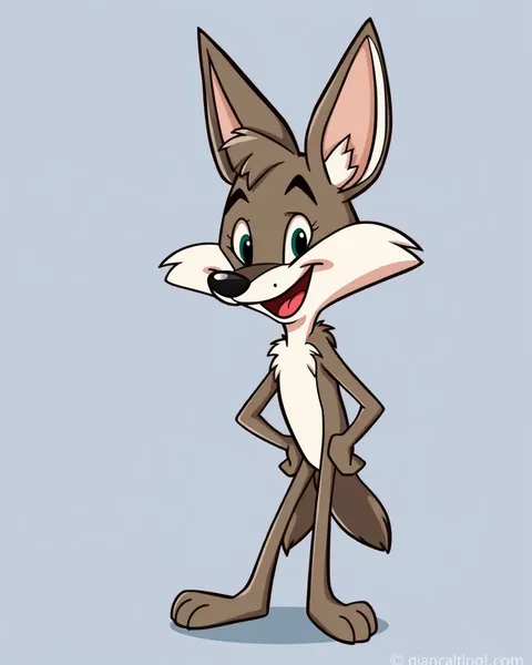 Imágenes de coyote de Cartoon: creaciones artísticas únicas