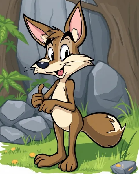 Imágenes de coyote de cartoon: Creaciones de cartoon whimsical